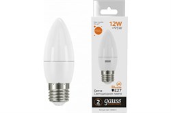 Лампа GAUSS LED Elementary Свеча 12W 950lm E27 3000K 30212 - фото 100102