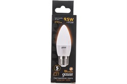 Лампа GAUSS LED Свеча 9,5W E27 890Lm 3000K 103102110 - фото 100138
