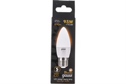 Лампа GAUSS LED Свеча 9,5W E27 890Lm 3000K 103102110 - фото 100139