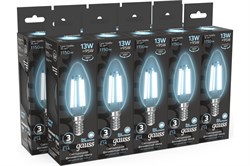 Лампа GAUSS LED Filament Свеча 13W E14 1150Im 4100K 103801213 - фото 100147