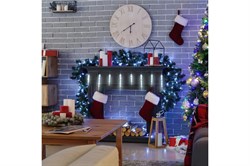 Электрогирлянда VEGAS Сосульки 32 холодных LED ламп, 8 сос, 8 режим, 2,1*0,3/0,2м, 220 v 55131 - фото 100177