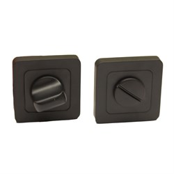 Накладка HIGRADE WC квадратная матовая черная WQ А4. HG2.BL - фото 100320