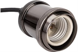 Патрон ИЭК RETRO подвесной E27 со шнуром 1,5м черный EPA12-04-02-K02 - фото 100503