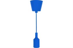 Патрон REXANT E27 силиконовый со шнуром 1м синий 11-8885 - фото 100523