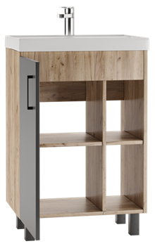 Тумба под умывальник Craft 60 Фостер/Fest DCR2201T - фото 100679