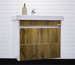 Тумба под умывальник UNO 60 FEST подвесная двумя ящиками дуб ВОТАН DU1512T - фото 100835