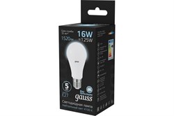 Лампа GAUSS LED A60 16W 1470Lm 4100K E27 102502216 - фото 101021