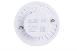 Лампа GAUSS LED Elementary GX53 13W 950Lm 6500K 83833 - фото 101051