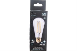 Лампа GAUSS LED Filament ST64 10W 970Lm E27 4100К 157802210 - фото 101098