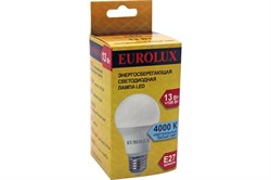 Лампа светодиодная EUROLUX LL-E-A60-13W-230-2,7K-E27 арт.76/2/17 - фото 101226