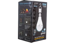 Лампа GAUSS LED A60 10W E27 660Lm 4100K с Li-lon аккумулятор 102402200 - фото 101302