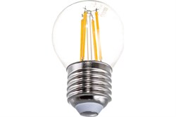 Лампа GAUSS LED Filament Шар 5W E27 420Lm 2700K диммируемая 105802105-D - фото 101351