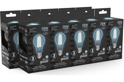 Лампа GAUSS LED Filament A70 26W E27 2700 lm 4100K 102902226 - фото 101398