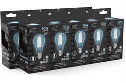 Лампа GAUSS LED Filament A70 30W E27 3100 lm 4100K 102902230 - фото 101404
