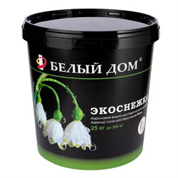 Краска водоэмульсия Эко-Снежка БД 25кг - фото 101461