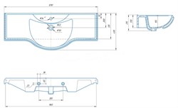 Умывальник мебельный КЛАССИК 120 - фото 101466