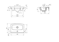Раковина CERSANIA 50 В белый - фото 101737