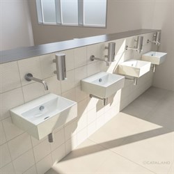 Раковина на столешницу PORTO 40*40 PRT 0708 - фото 101776