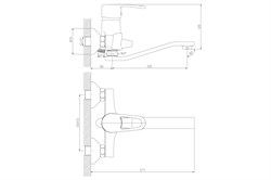 Смеситель Decoroom универсальный, с S - образным поворотным изливом DR72044 - фото 102061