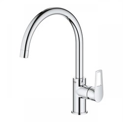 Смеситель GROHE Start Loop для мойки с высоким С-образным изливом (картридж 28мм) 31374001 - фото 102091