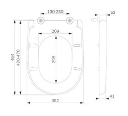 Сиденье AM.PM для унитаза Chic микролифт C827852WH - фото 102132