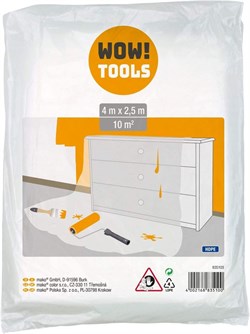 Пленка MAKO WOW TOOLS защитная универсальная 4*2,5м, толщина 7мкм 835103 - фото 102305