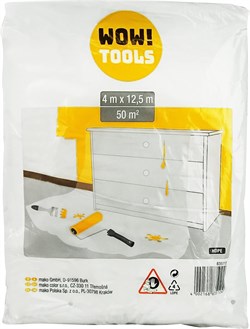 Пленка MAKO WOW TOOLS защитная универсальная 4*12,5м, толщина 7мкм 835112 - фото 102307