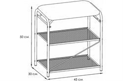 Подставка для обуви ГРАНАДА 13 черная ПДОГ13СЧ - фото 102310