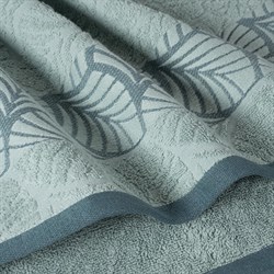 Полотенце махровое ВАСИЛИСА гл/кр Шервуд 70*130 зеленый Frosty Green - фото 102607