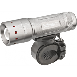 Фонарь NAVIGATOR NPT-B01-3AAA Вело, 2 крепления Gree 1Led*5Bt 94964 - фото 102809