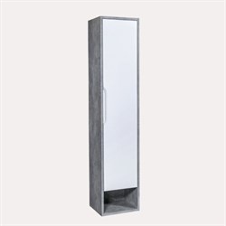 Пенал для ванной комнаты EDDA (R) Beton White Mat консольный - фото 102941