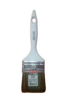 Кисть DECOR плоская PROFI для лака 65х15мм, темная синтет. щетина, пластиковая ручка 730-063 - фото 102988