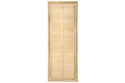 Дверь БАННЫЕ ШТУЧКИ глухая 1,9*0,7м, липа, класс Б, короб из сосны, с ручками и петлями 31224 - фото 103096