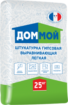 Штукатурка универсальная МОЙ ДОМ 25кг гипсовая для ручного нанесения - фото 103149