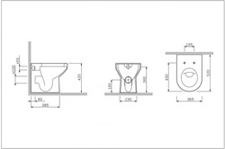 Унитаз AM.PM приставной Spirit V2.0 C701438WH - фото 103305