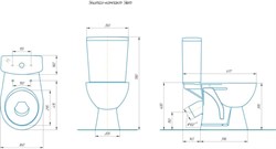 Унитаз-компакт УЮТ белый - фото 103318