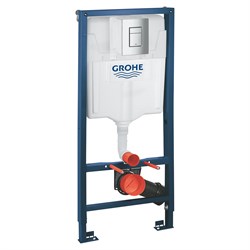Инсталляция GROHE SOLIDO 3в1 для подвесного унитаза, квадратная кнопка 38811000 - фото 103352