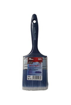 Кисть плоская ЭКСПЕРТ АКВА 75мм искуст.щетина,пласт.ручка 15075 - фото 103648