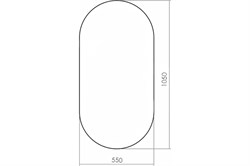 Зеркало LED VIVA 550*1050 - фото 103782