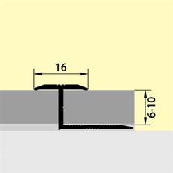 Профиль РП-АКП-21 (гибкий) 2,5м анодированый серебро матовый - фото 103973