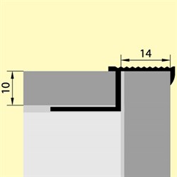 Профиль РП-АКП-15 2,5м анодированый золото матовый - фото 103981