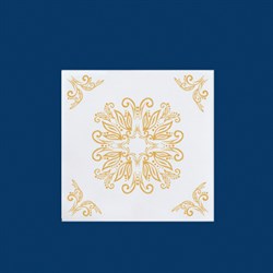Плита потолочная Шелк (золото) С527 (1уп-42 м.кв.) - фото 104109