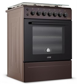 Плита газовая ARTEL APETITO коричневая 01-E - фото 104132