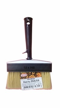 Кисть DECOR ракля 40*140мм, светлая щетина, пластмассовая ручка 760-140 - фото 104210