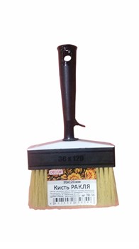 Кисть DECOR ракля 30*120мм, светлая щетина, пластмассовая ручка 760-120 - фото 104212