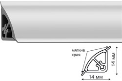 Галтель ГРЕЙС наружная 2,7м белая - фото 104380