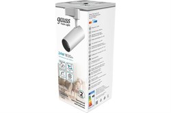 Светильник Gauss трековый Цилиндр 24W 1830Lm 4000K 180-240V IP20 65*210мм белый TR070 - фото 104636