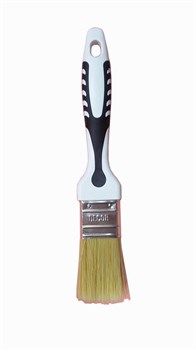 Кисть DECOR плоская Black White универ 35х15мм, светлая смеш. щетина, 2К ручка 880-035 - фото 104861