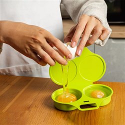 Контейнер для СВЧ Глазунья (для 2-х яиц) арт. 452 - фото 104907