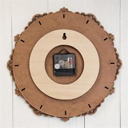 Часы Узор 30*30*3см береста 4210420 - фото 104975